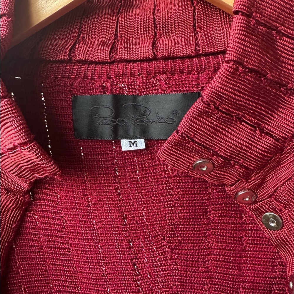 Pepa Pombo Red Knit Coat - Picture 6 of 7